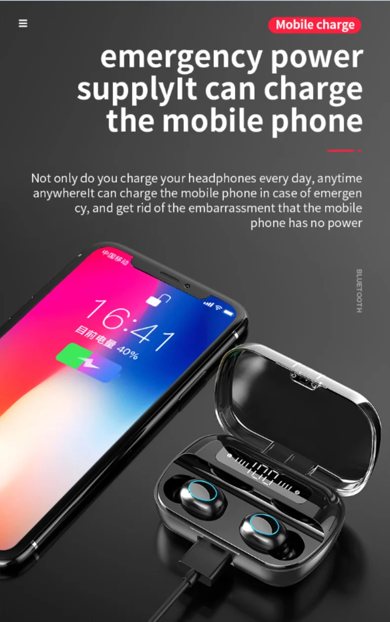 

2021 Fashion Bluetooth Headset Mini Wireless Waterproof Sports Headset One-Touch Call Music Playback For iPhone Xiaomi Huawei