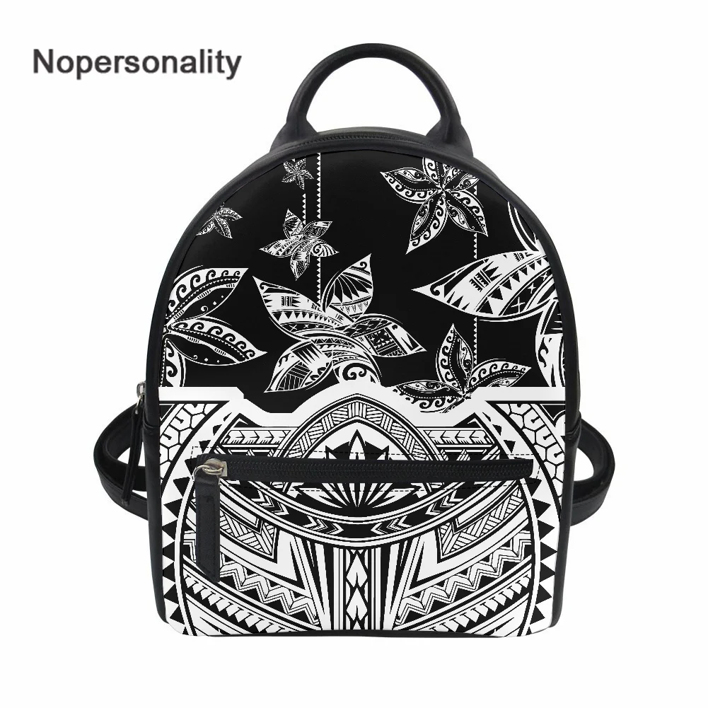 

Nopersonality Fashion Polynesia Starfish Print Luxury Woman Backpack Waterproof Bag Customized Out Door Bag for Youth Girl