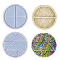 silicone resin mold round coaster molds epoxy molds for casting with resin concrete cement and polymer clay
