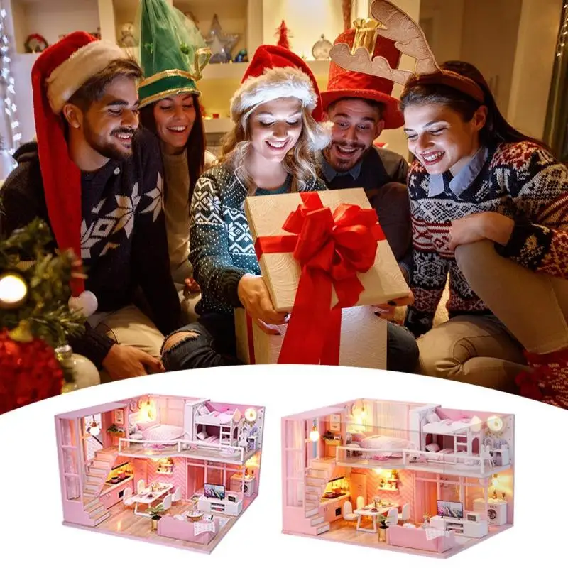 Прямая поставка кукольный домик сделай сам ангел мечты деревянный миниатюрный