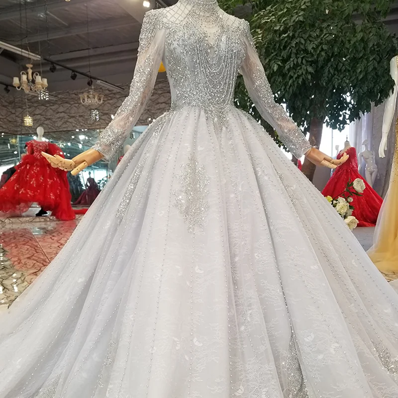 LS11026G высококачественное Серое Женское Платье для торжественных случаев бальное