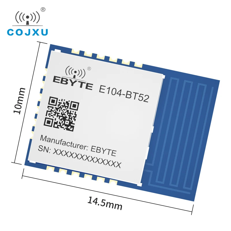 DA14531 Module 2.4GHz Bluetooth To UART Module Low Energy E104-BT52 Small Size Low Power Consumption Wireless Transceiver 10pcs