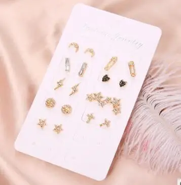 9 пар/компл. луны и звезд сердце Lightning Bijoux (украшения своими руками) с украшением в