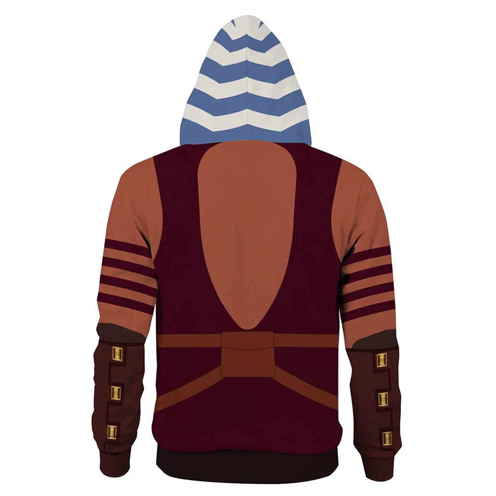 Костюм Ahsoka Tano Звездные войны: Клон войн толстовка с капюшоном Свитшот |