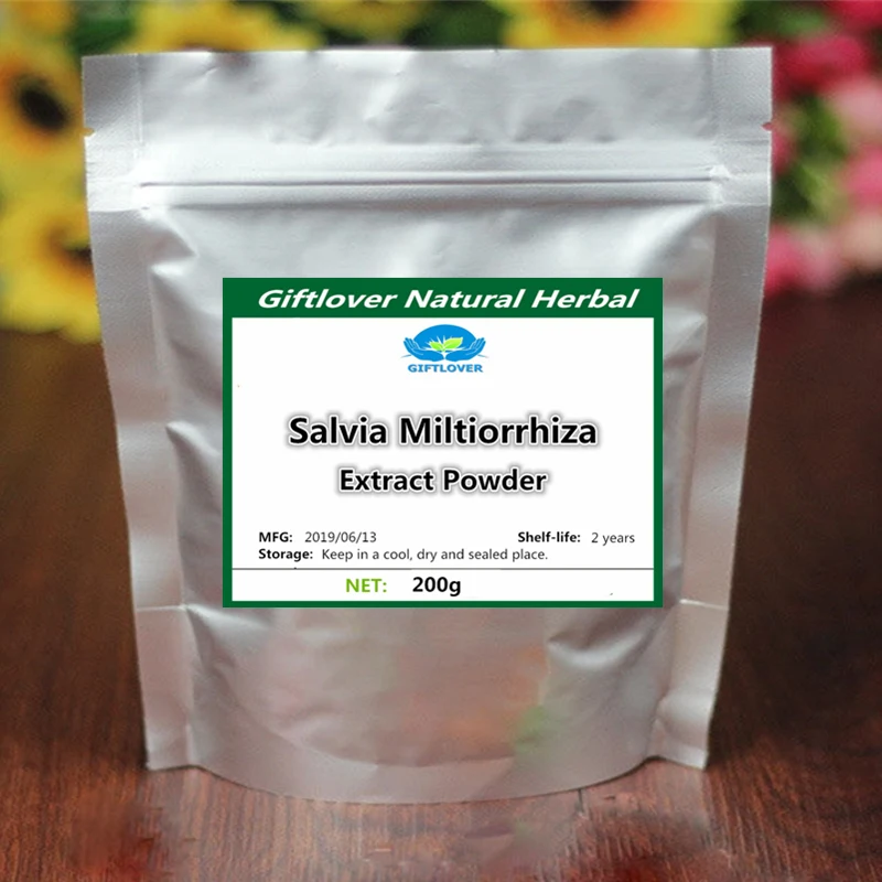 Порошок с экстрактом корня китайского Danshen Radix Salviae Miltiorrhizae против старения