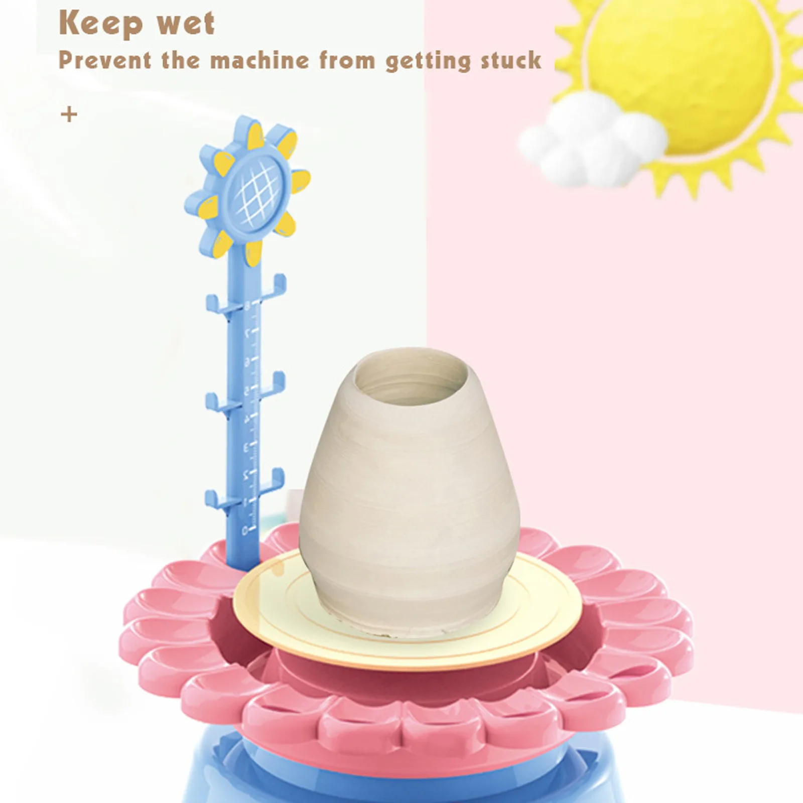 

Diy Handmake Ceramic Pottery Machine Kids Craft Toys For Boys Girls Mini Pottery Wheels Arts Crafts Early Educational Child Toy