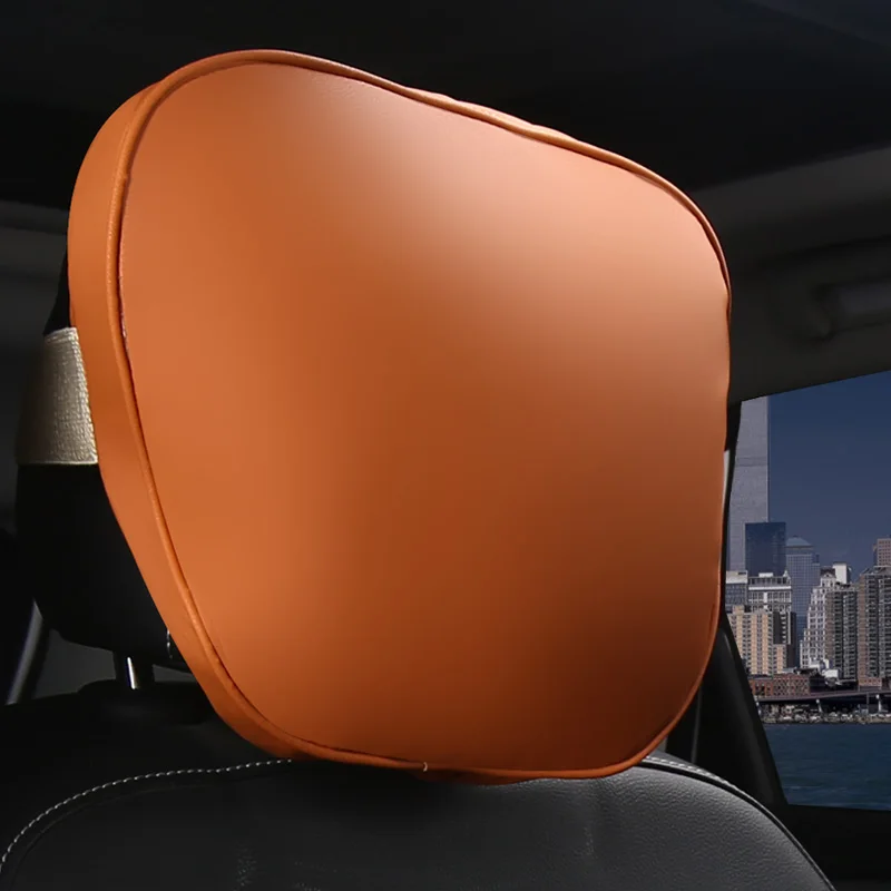 

PU Car Headrest Maybach Design S Class Ultra Soft Pillow Suede Fabric For Mercedes-Benz 29*19cm Back Cushion Accessories