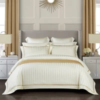 1200tc egyptian cotton premium hotel style grey cream bedding set soft silky 4pcs king size duvet cover bed sheet set pillowcase
