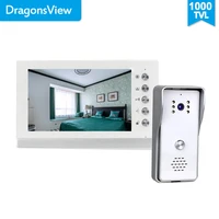 dragonsview wired door intercom system with video door phone doorbell camera 7 inch dual way talk monitoring gate unlock 1000tvl