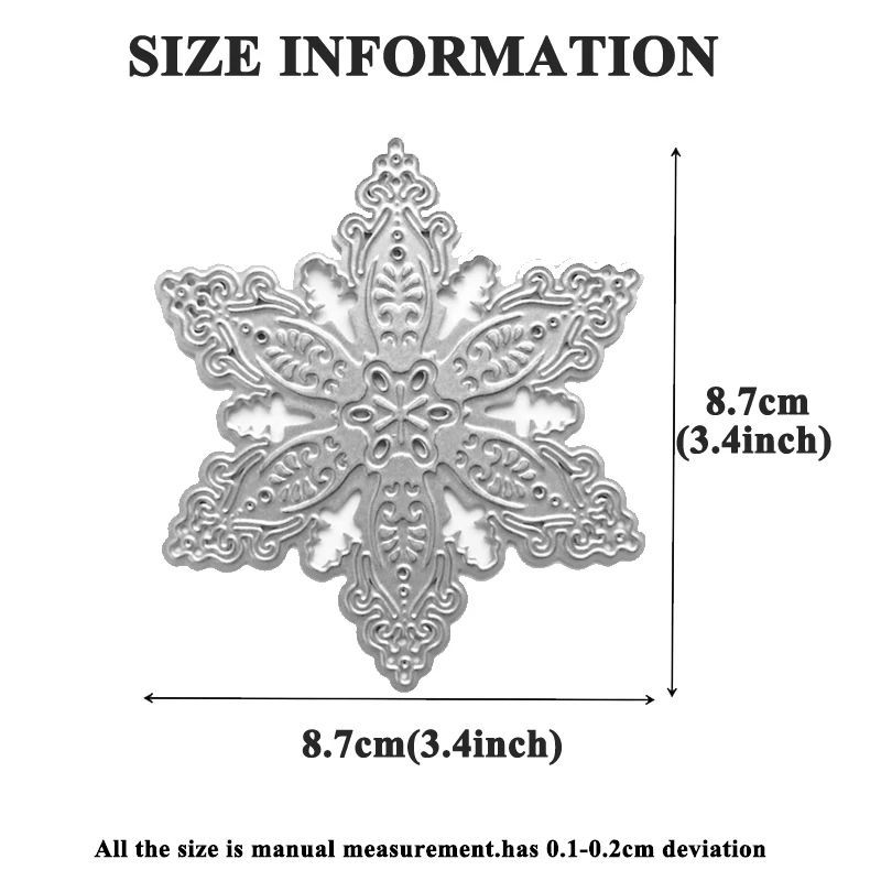 Пресс-формы в виде снежинок 2020 рождественские открытки штампованные бумажные