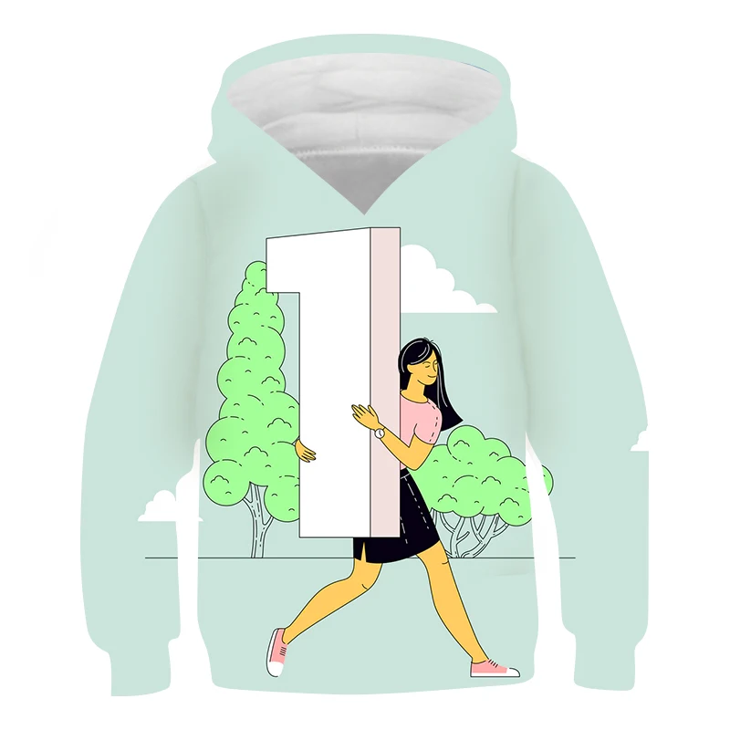 

ã€New Styleã€‘Boys Digital Illustration Hoodies Lovely Girls Sweaters Cartoon Graphics Hoodie Baby Costume Long Sleeve Sweatshirt