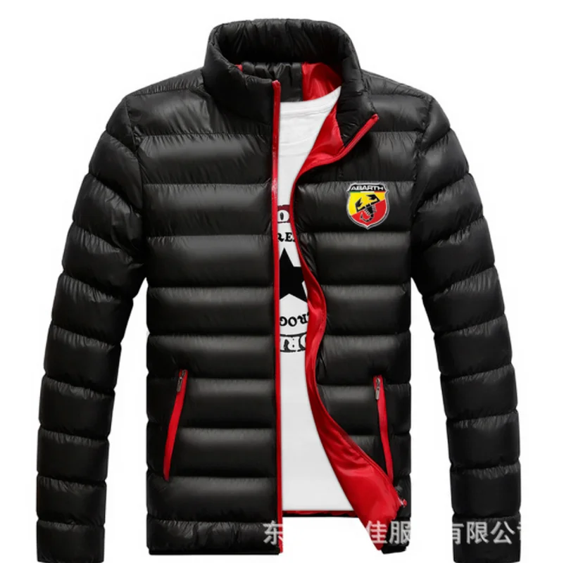 

Новинка, зимние куртки ABARTH, парка, Мужская теплая верхняя одежда на осень и зиму, брендовые облегающие мужские пальто, Повседневная ветровка, стеганая куртка
