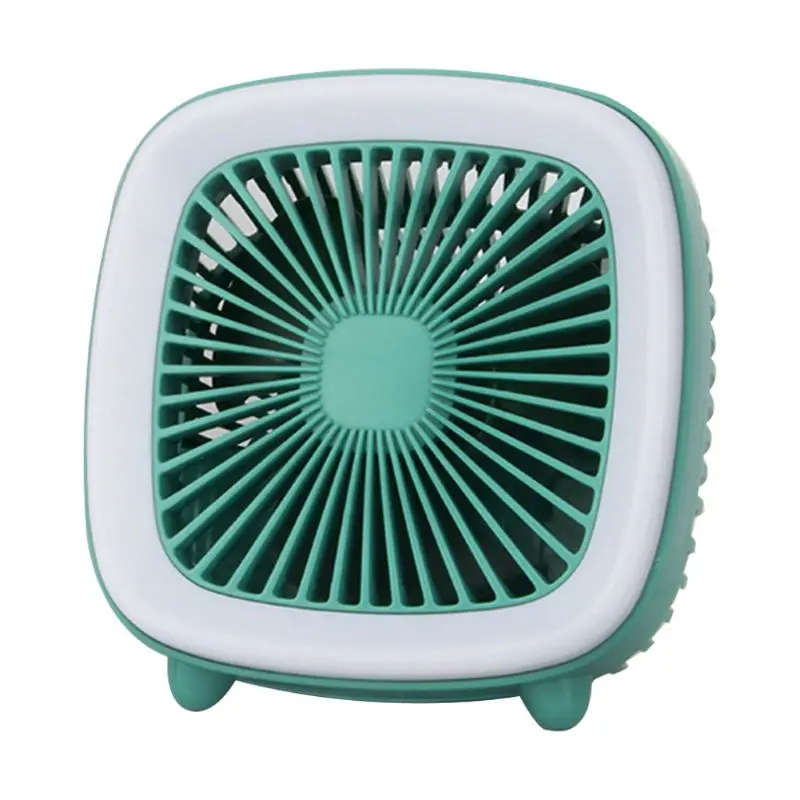 

Retro Television Pattern Mini USB Charging Fan 3 Speed Adjustable Cooling Fan Cooler with Night Light for Home Office Dropship