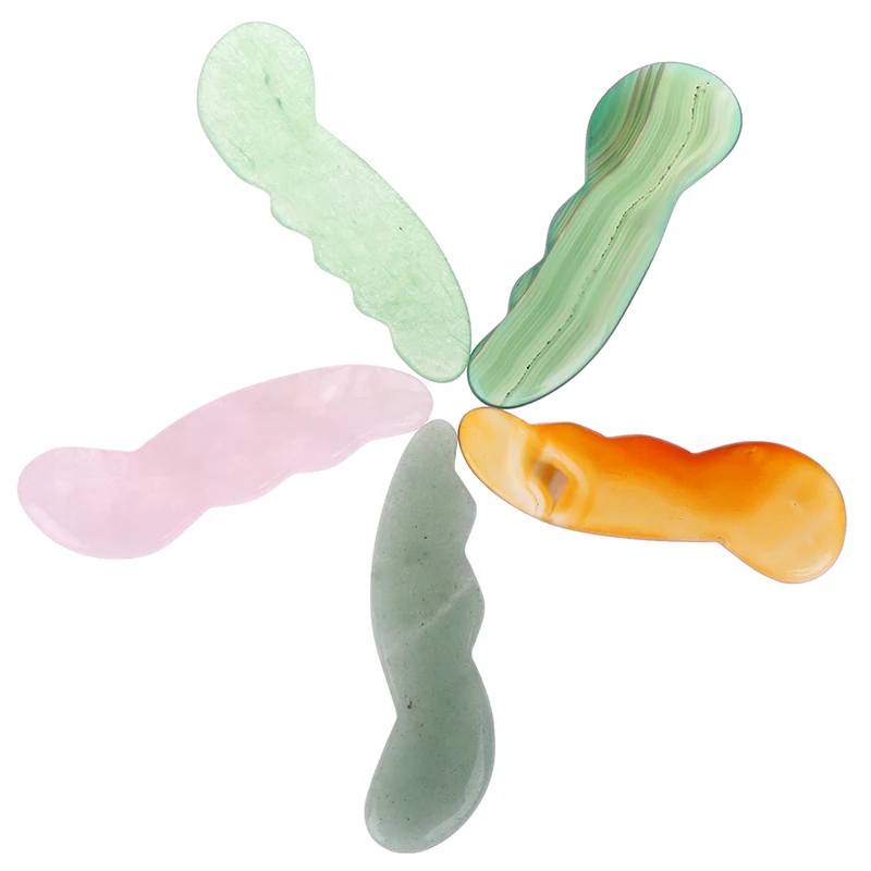 Нефритовая доска гуаша скребок из натурального камня инструменты для лечения