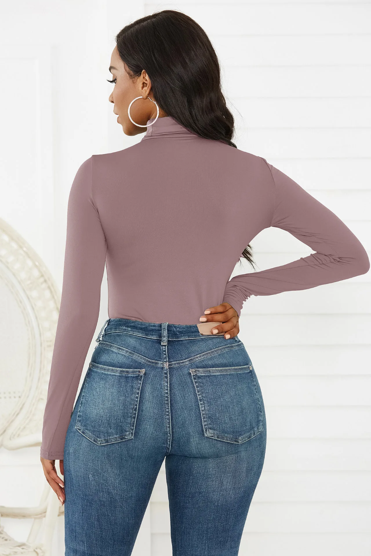 Mhysa Autumn Winter New Fashion Sexy women's sweater Bodysuits Women's Turtleneck Sweater body mujer Skinny jersey mujer