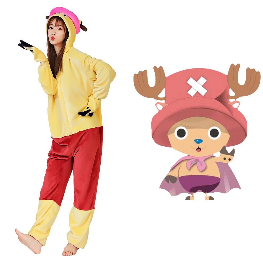 

Аниме One piece · Chopper Косплей Пижама взрослая унисекс комбинезон пижамы из полиэстера Пижама Хэллоуин карнавальные костюмы