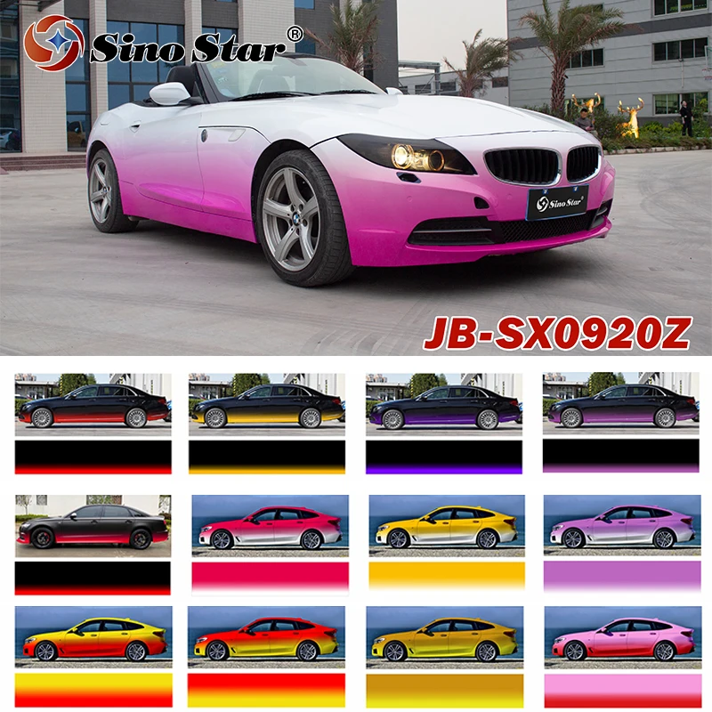 

Gradient Vinyl Decals for Whole Car Body Wrapping Up and Down Gradient Color Sticker Film High Quality Low Viscosity Glue