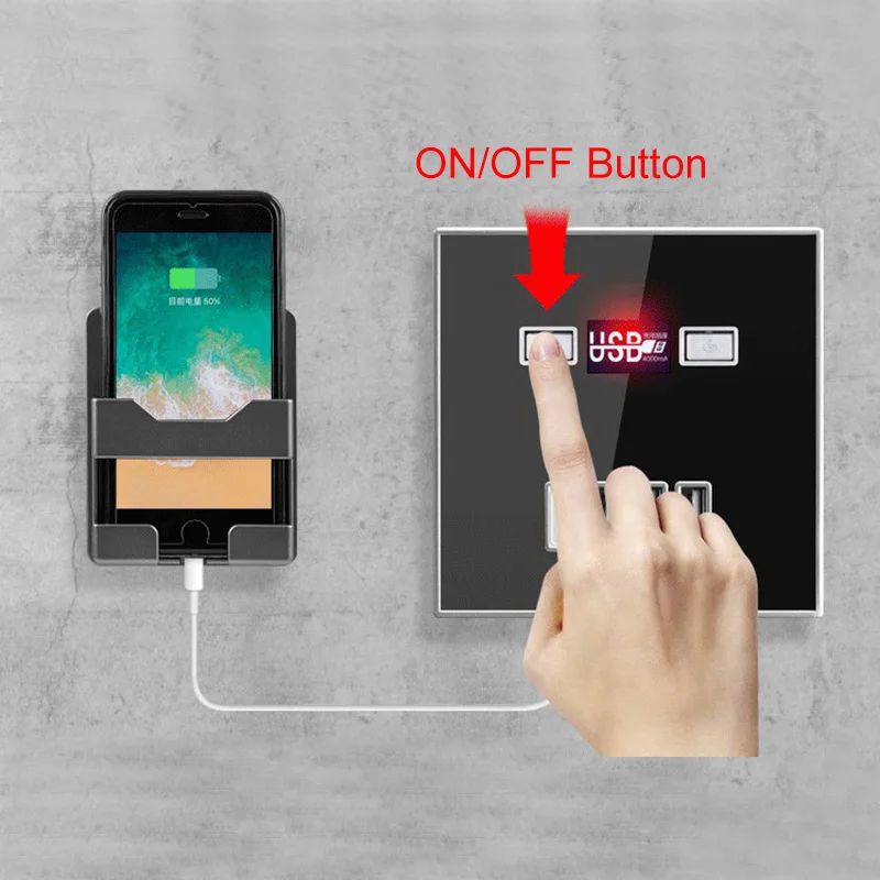 Быстрое зарядное устройство с 4 USB-портами настенная розетка