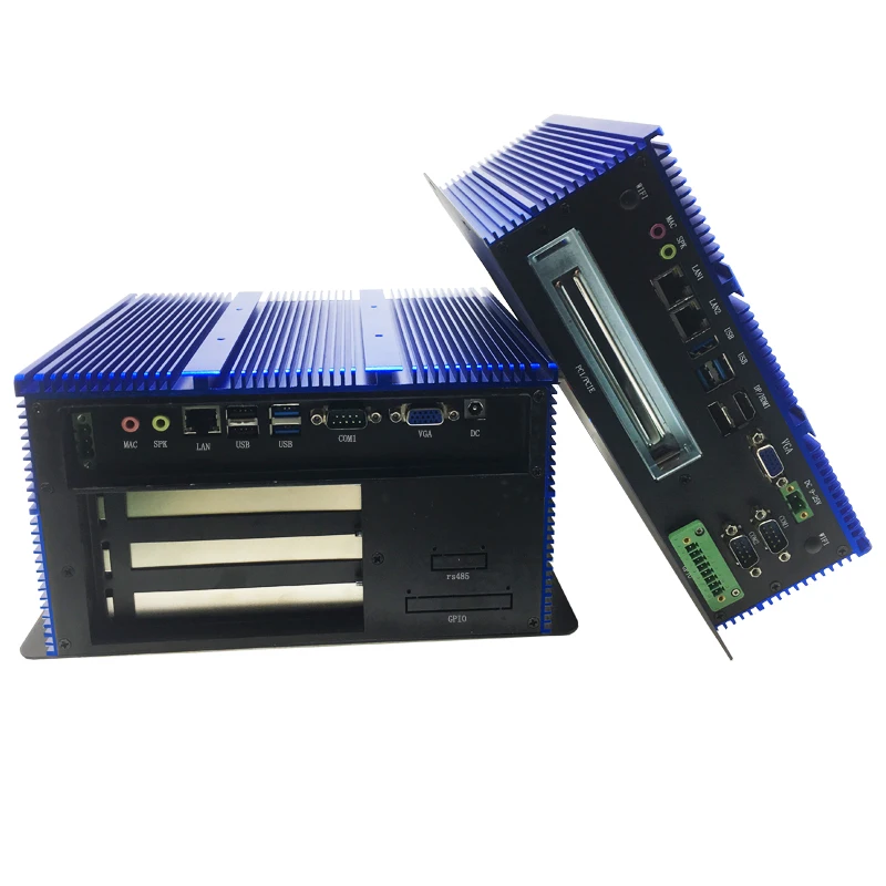 

Промышленный мини-компьютер PCI/PCIE, безвентиляторный Встроенный промышленный микрокомпьютер, полностью алюминиевый герметичный промышленн...