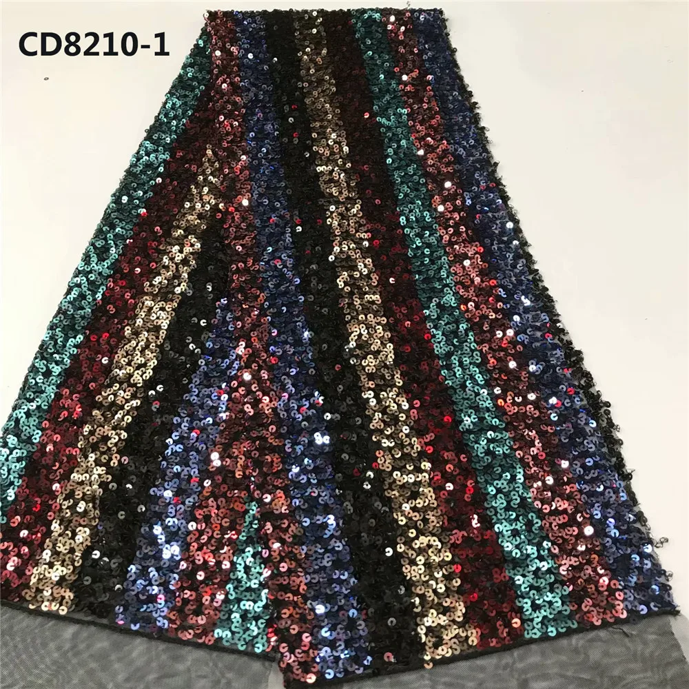 Высокое качество большой кружевной Африканский женский блесток вышивка ткани