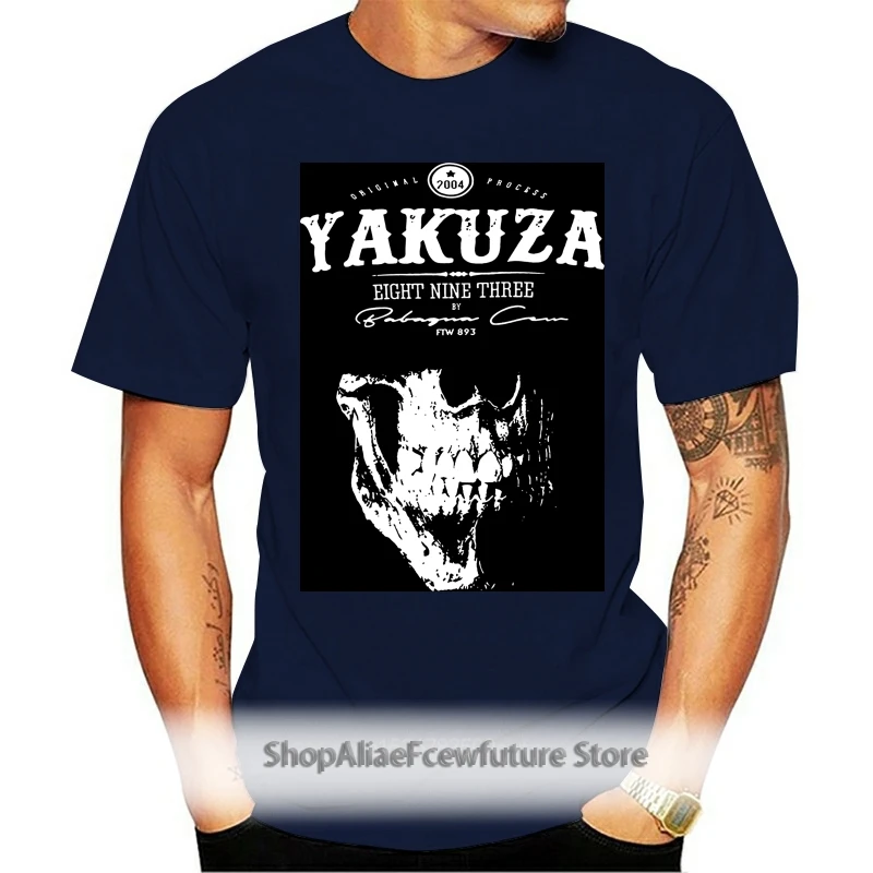 

New Fashion Trend Yakuza T Shirt 1 Mens Girocollo Maniche Basa Casual Top Abbigliamento Di Moda Fashion T Shirt 100% Cotton
