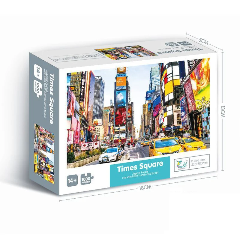 

QWZ Jigsaw Puzzles 1000 Pieces Wooden Assembling Picture Landscape Puzzles Toys for Adults Children Kids Games Educational Toys