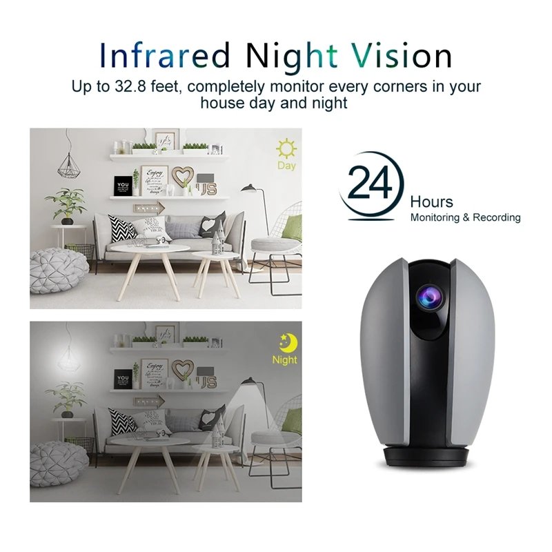 Wi-Fi ip-камера 1080P няня камера домашняя 2 4G беспроводная ночное видение детский