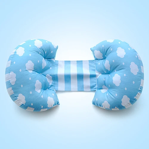 Blue Clouds Дизайн Милая Корона Шаблон Подушка для беременных и кормящих съемные боковые шпалы подушка для тела 72*35 см u-образная Талия Подушка travesseiro - Цвет: Blue Clouds