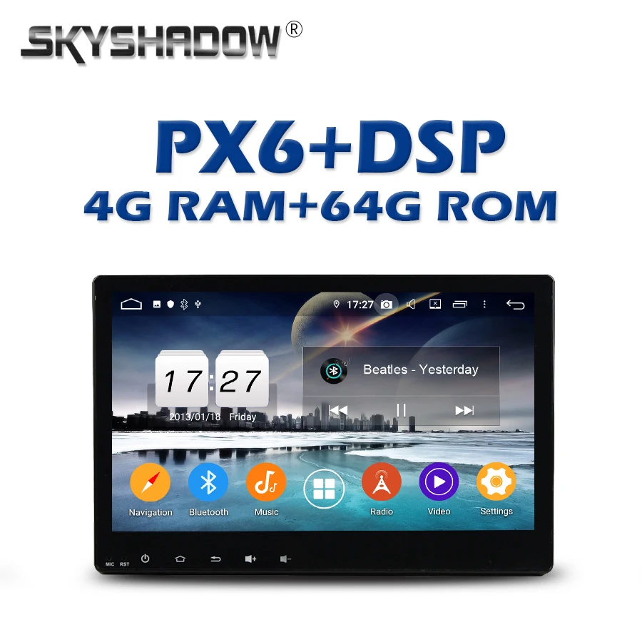 PX6 автомобильный dvd-плеер DSP 1DIN Android 9,0 4G+ 64GB gps карта RDS радио wifi Bluetooth 4,2 для Honda HRV HR-V VEZEL