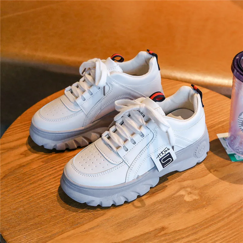 Beige E Sooneeya/женские кроссовки; обувь на плоской подошве; Zapatillas Deportivas Mujer; женская обувь на толстой мягкой подошве; обувь для бега, увеличивающая рост; Цвет Черный; zapatos mujer - Цвет: Beige E