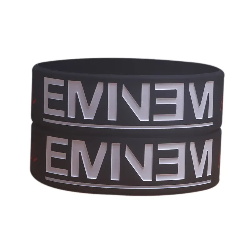 1 шт. силиконовый браслет Eminem для любителей музыки|Браслеты с шармами| |