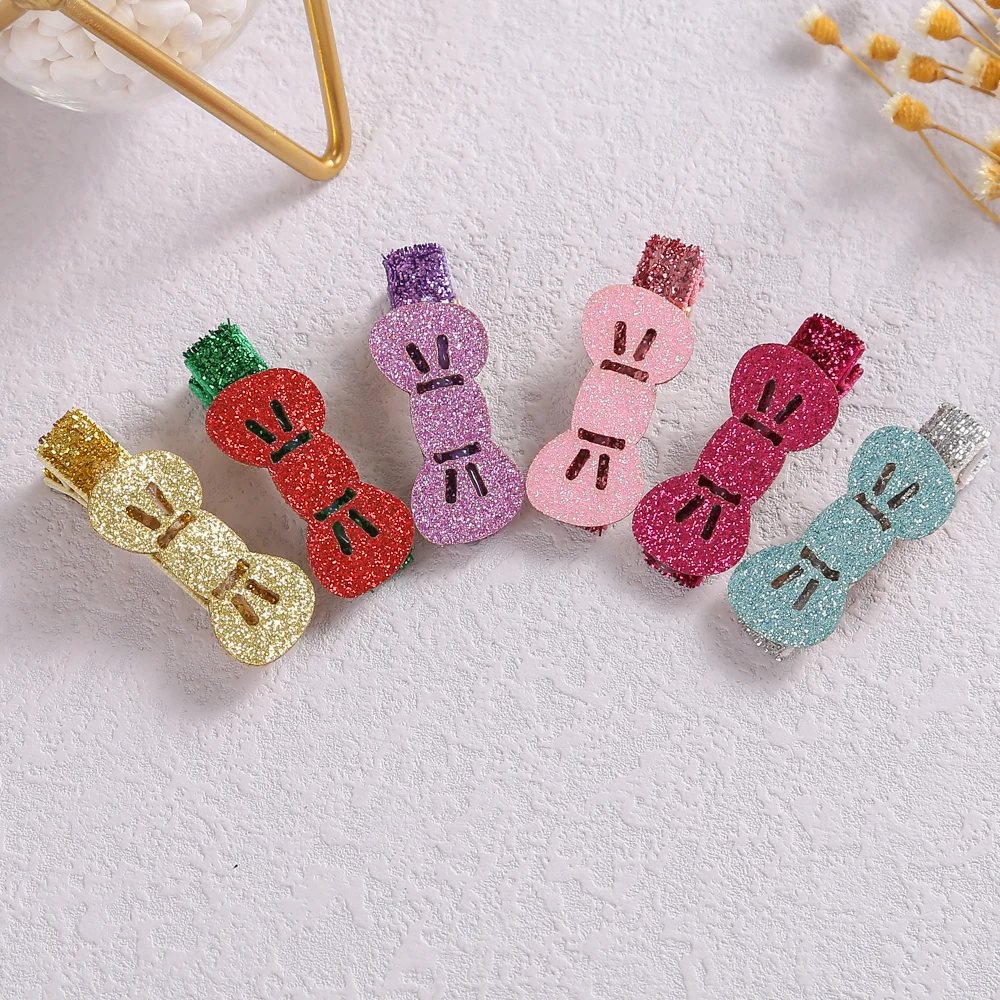 

Shiny Cartoon Hair Clips For Children Cute Mini Sweet Hair Accessories Colourful Baby Newborn Children's Headwear Hairpins Gift