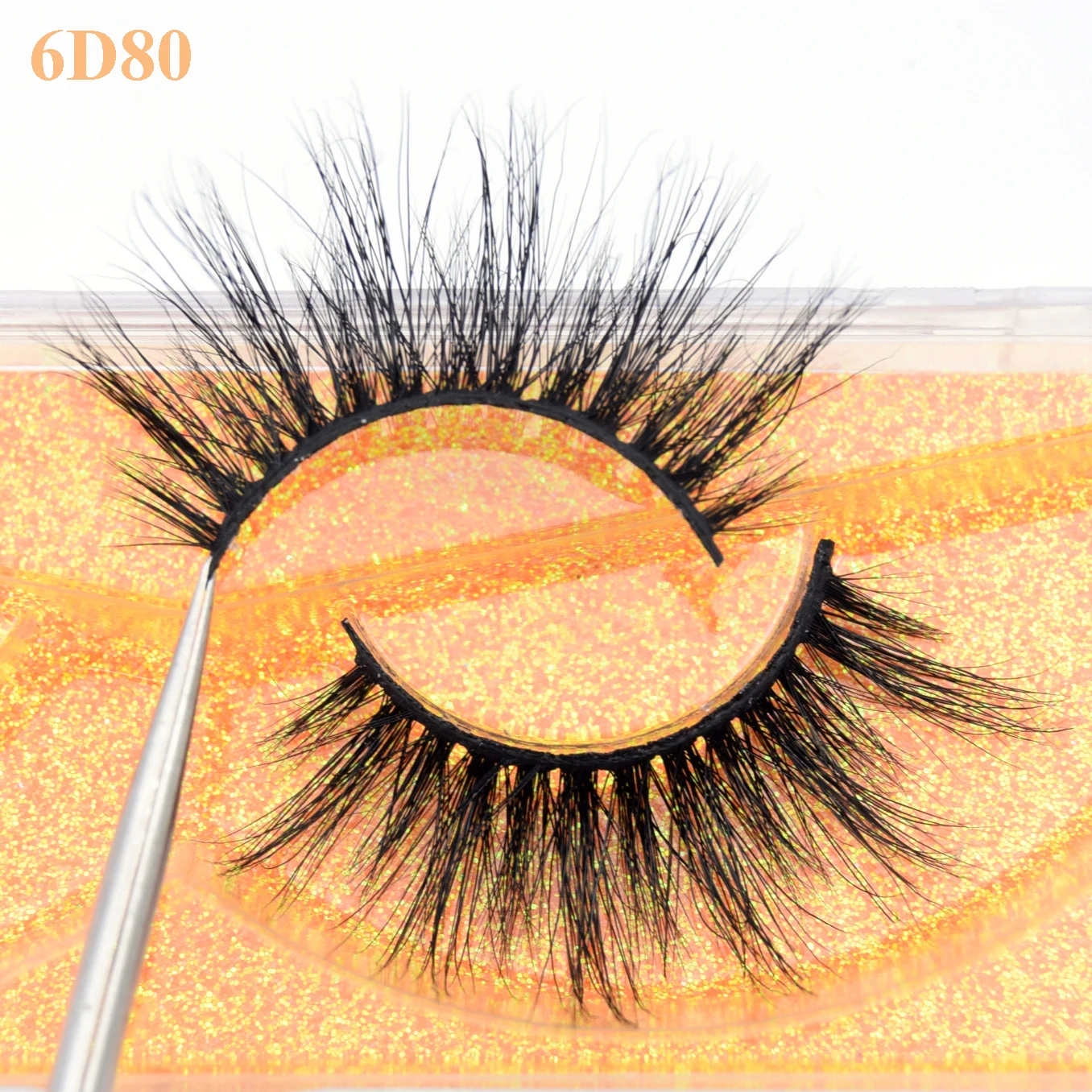 Норковые ресницы Visofree 6D и 3D накладные из меха норки натуральные густые длинные