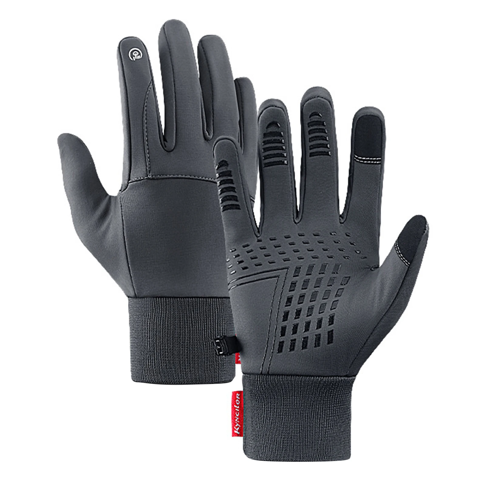 

Touch Screen Full Finger Gloves For Men Women Anti Slip Silicone Winter Thermal Gloves For Cycling Camping Climbing Hiking Drivi