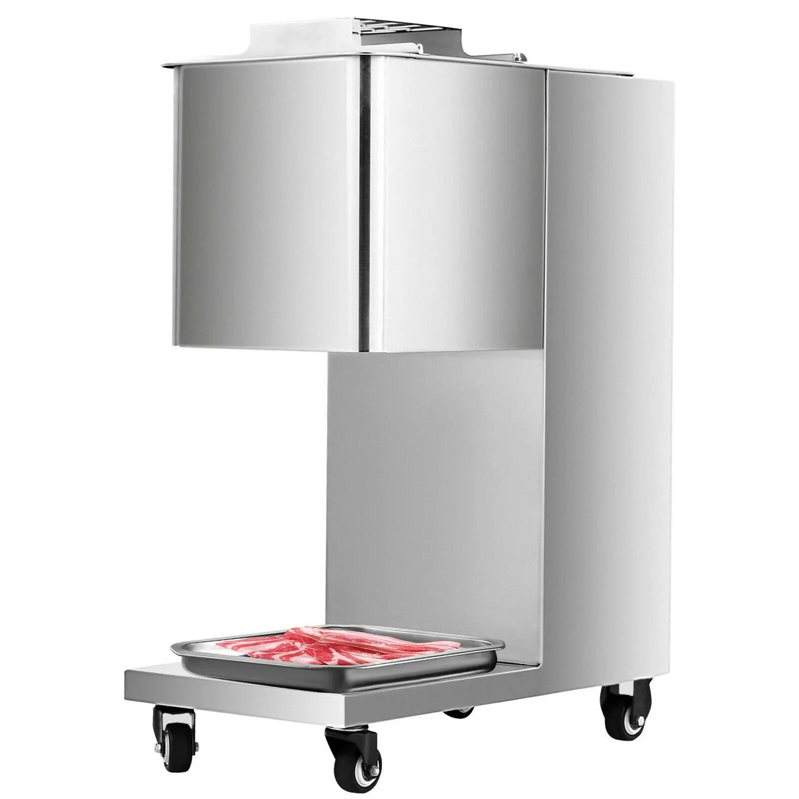 

VEVOR 1100 фунтов/ч электрическая овощерезка для ветчины и мяса кухонная машина для холодной резки нержавеющая сталь для ресторана супермаркет...