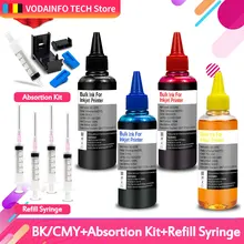 400ML Universal Refill Ink kit For Epson Canon HP Brother Lexmark DELL Kodak Inkjet Printer CISS Cartridge Printer Ink