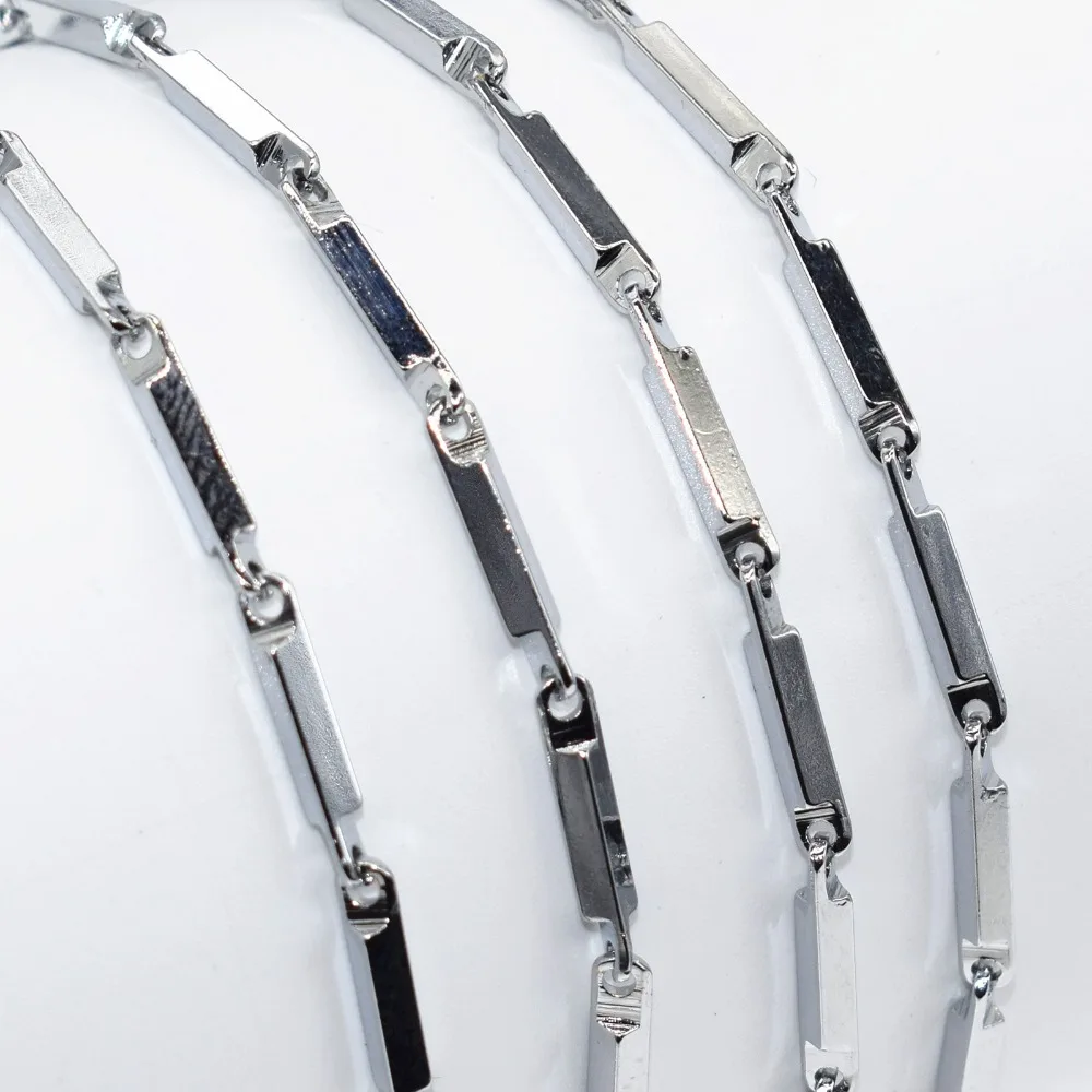 Цепочка из нержавеющей стали для мужчин и мальчиков ожерелье с цветными звеньями