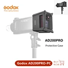 Защитный чехол Godox AD200PRO из поликарбоната для наружной вспышки, силиконовое крыло, защита от столкновений, предотвращение экструзии для вссветильник AD200PRO