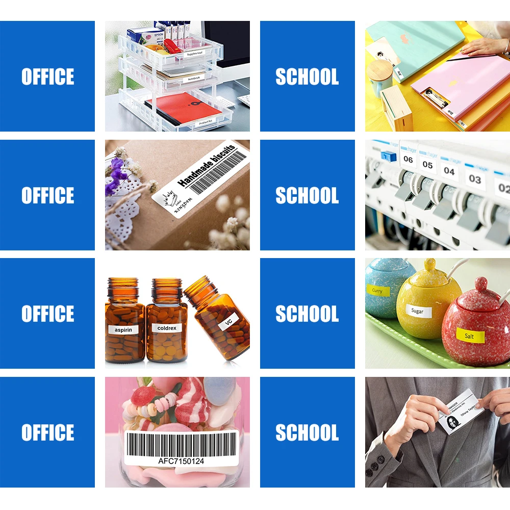 Синий на прозрачной ST24BW 24 мм этикетки ленты совместимы для принтеров этикеток epson