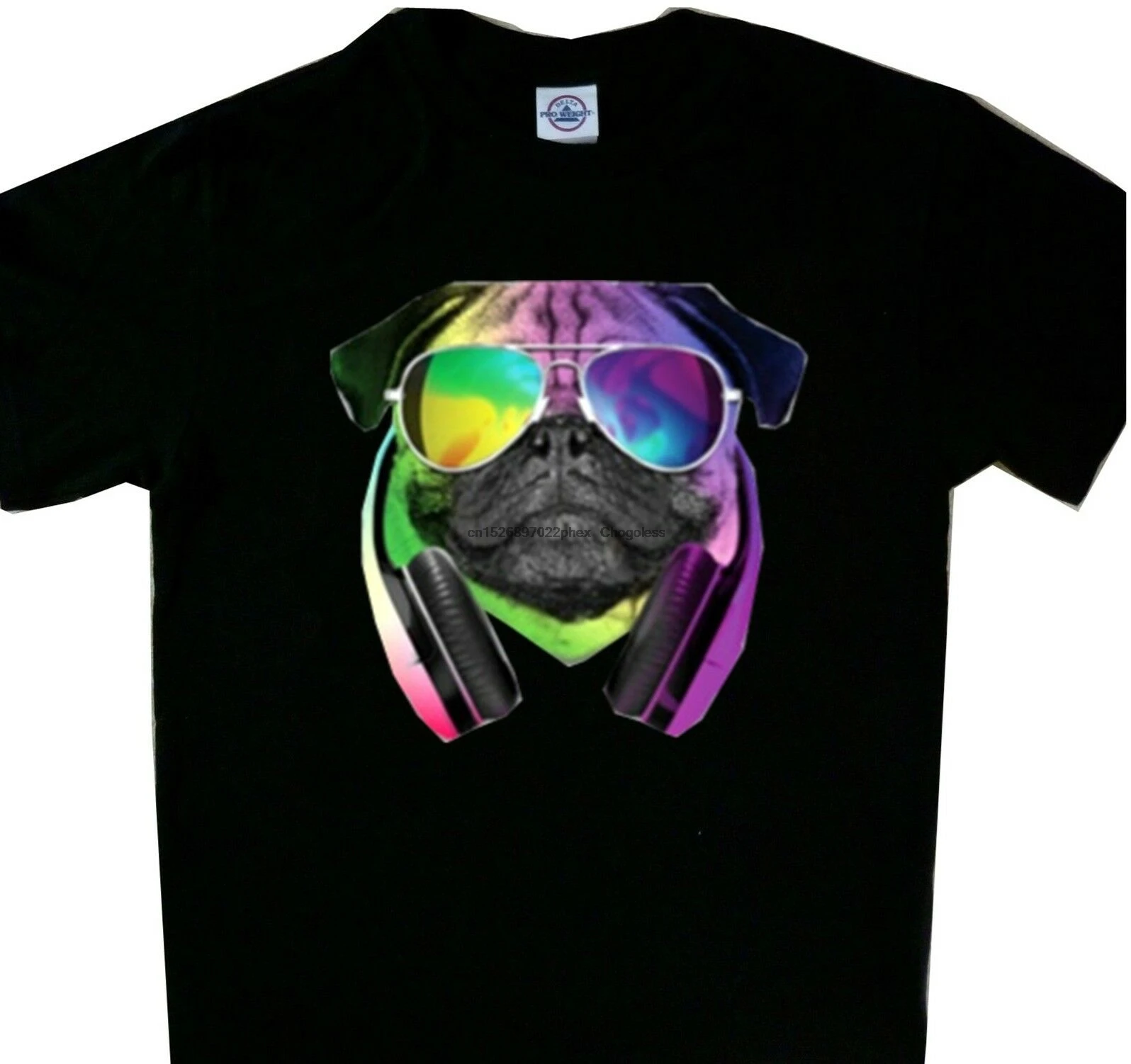 Модная неоновая многоцветная футболка для собак новые черные размеры взрослых