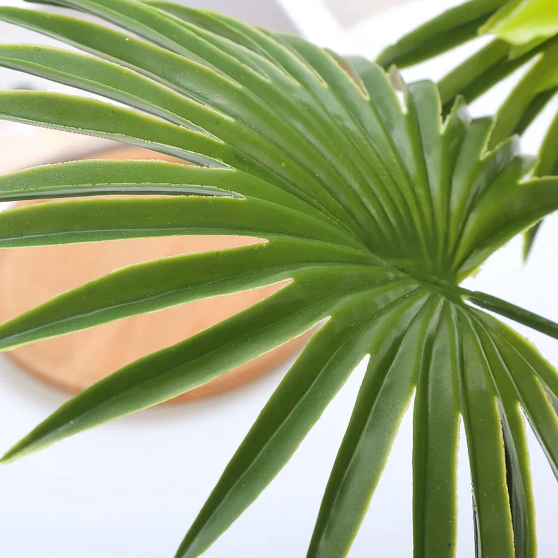 

Artificial plant Palm Leaf fake plant decor plastic Palm simulation Leaf Party Hanging Decoration for home Wedding Arch Supplies