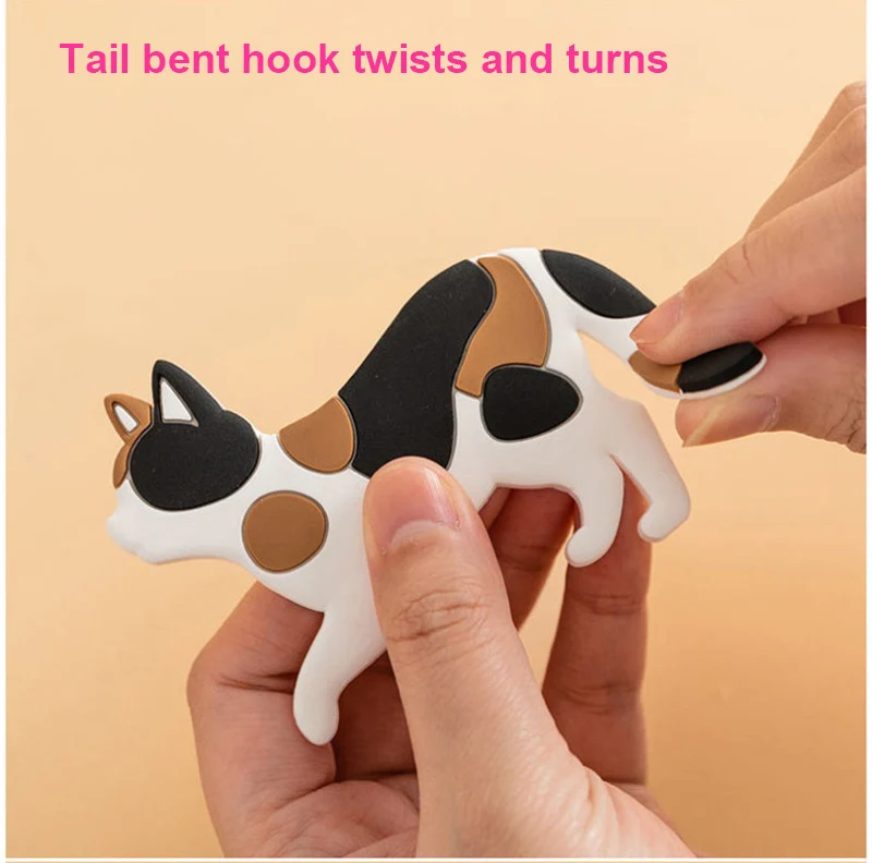 

Refrigerator Hook Cute Cartoon Cat Tail Hook Strong Magnetic Hook Fridge Magnets Japanese Cat Refrigerator Magnet Hook