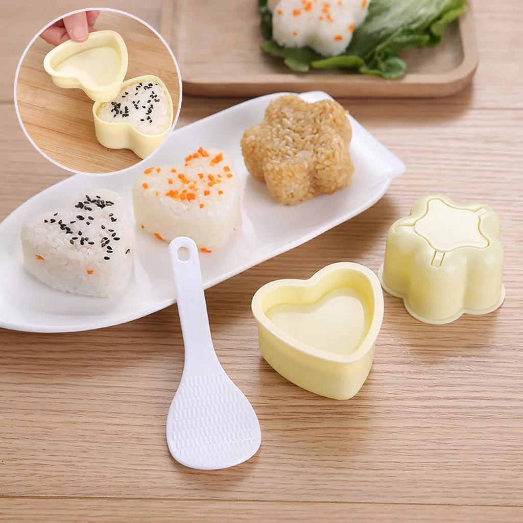 3 шт./компл. бенто суши плесень Onigiri рисовый шар пресс DIY Инструменты April
