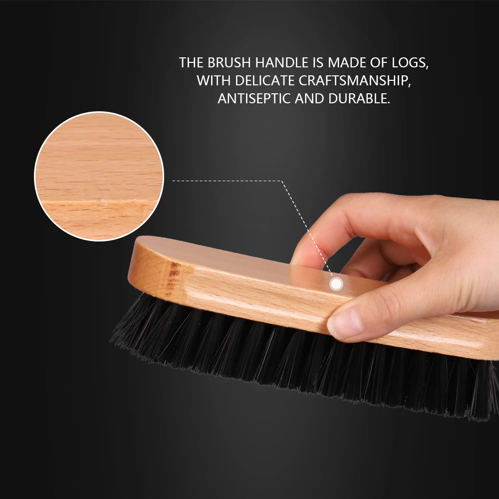 Щетка SPTA прямоугольная из конского волоса кисточка для салона чистки и мытья