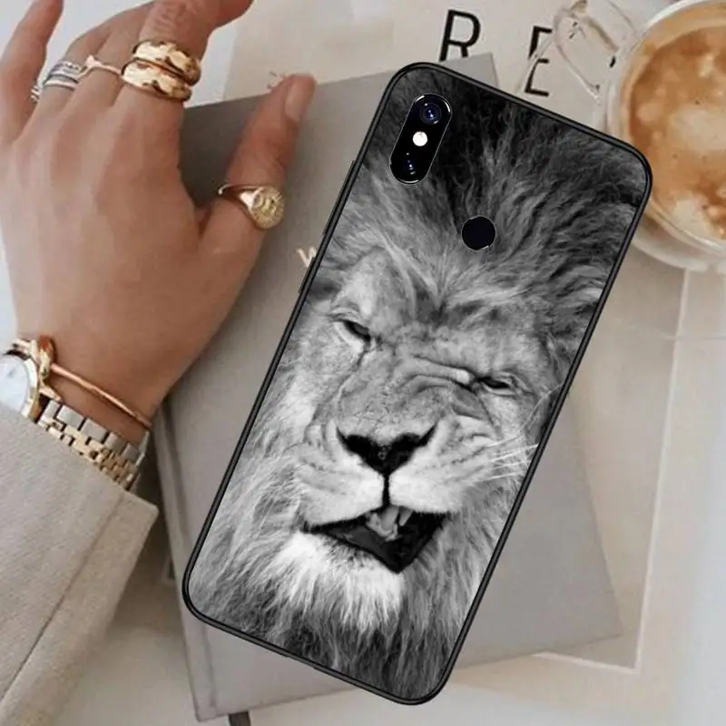 

tiger lion Ferocious animal Phone Case For Xiaomi Redmi note 7 8 9 t max3 s 10 pro lite funda coque shell cover