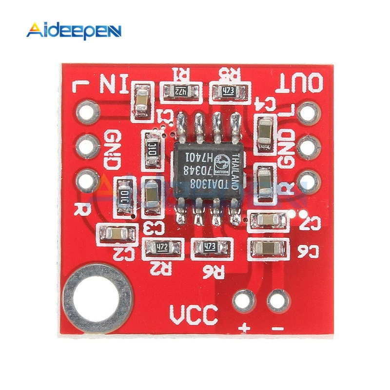 DC 3V 6V TDA1308 стерео усилитель для наушников плата модуль портативного цифрового