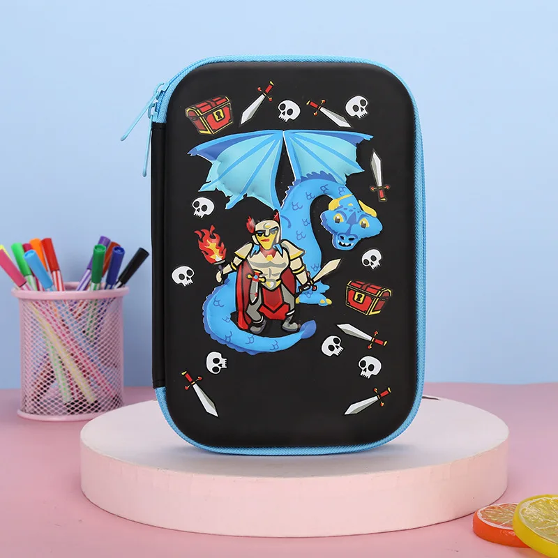 

3D Unicorn Pencil Box EVA Plastic Stationery Pouch Pen Case for Shool Girls Office Supplies Organizer Ruler Holder Bag Gift Stor