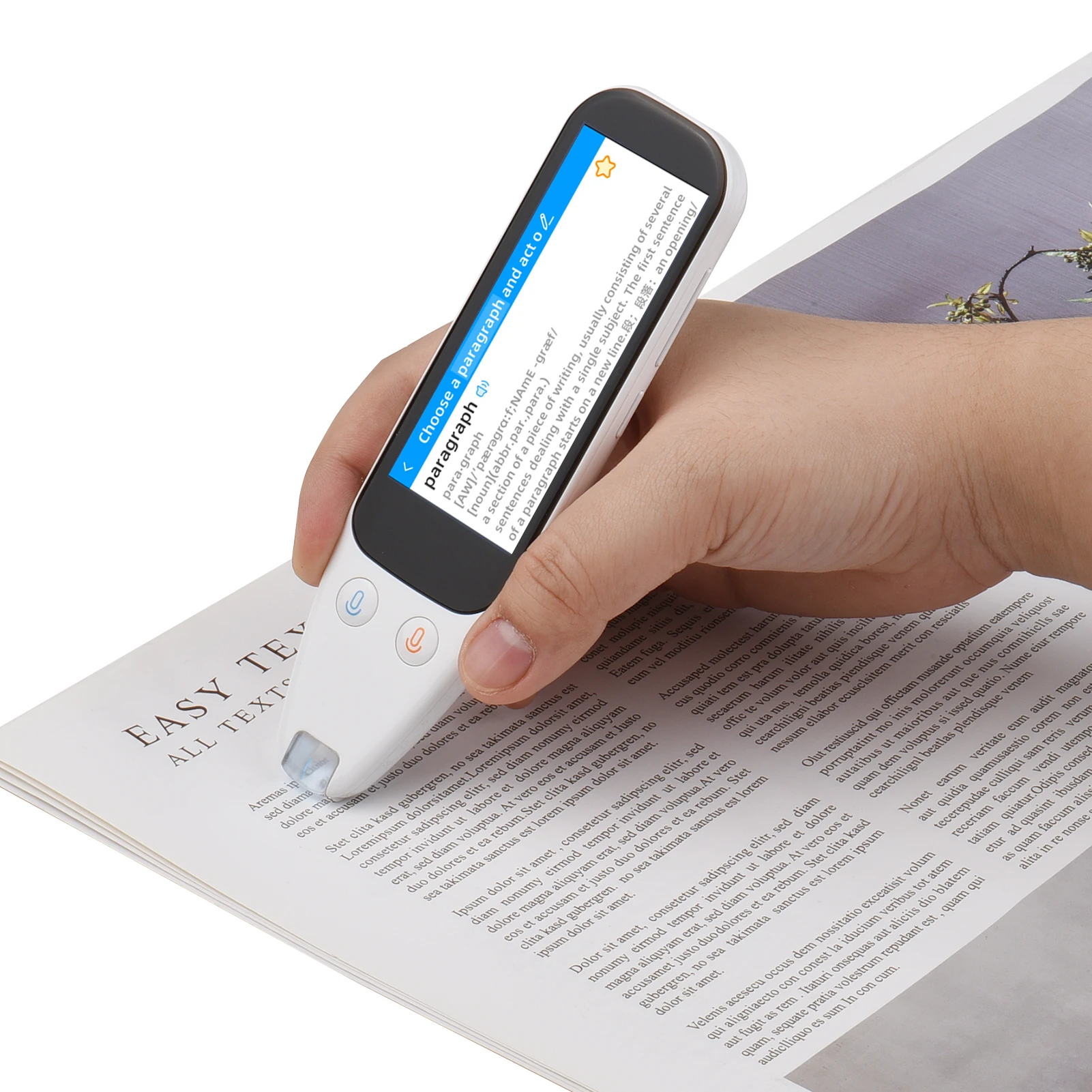 

Portable Scan Translation Pen Exam Reader Voice Language Translator Device Touchscreen WiFi/Hotspot Connection/Offline Function