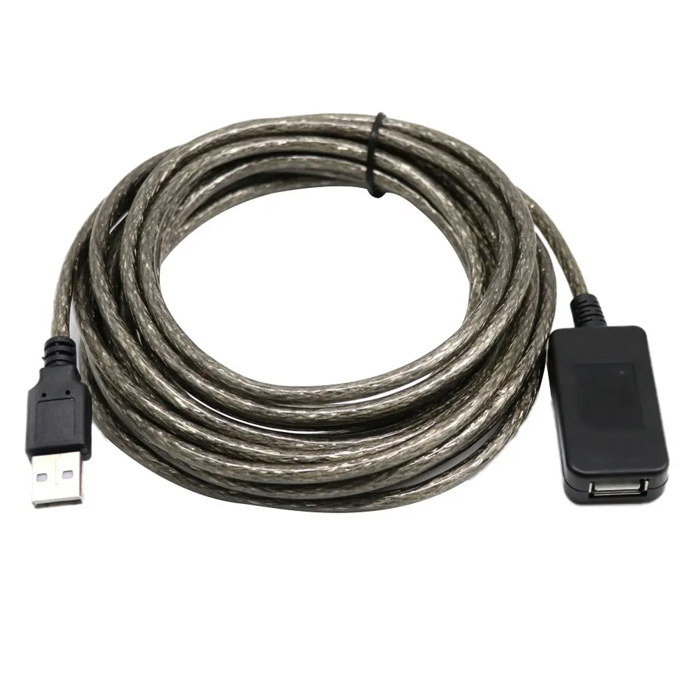 

USB 2.0 Extension Cable 5M/10M Repeater Male to Female M/F Built-in IC Dual Shielding Super Speed Extension Cable Cord Hot