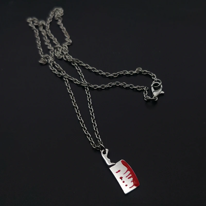 Преувеличенная крутая Панк подвеска с ножом ожерелье на Хэллоуин ювелирные